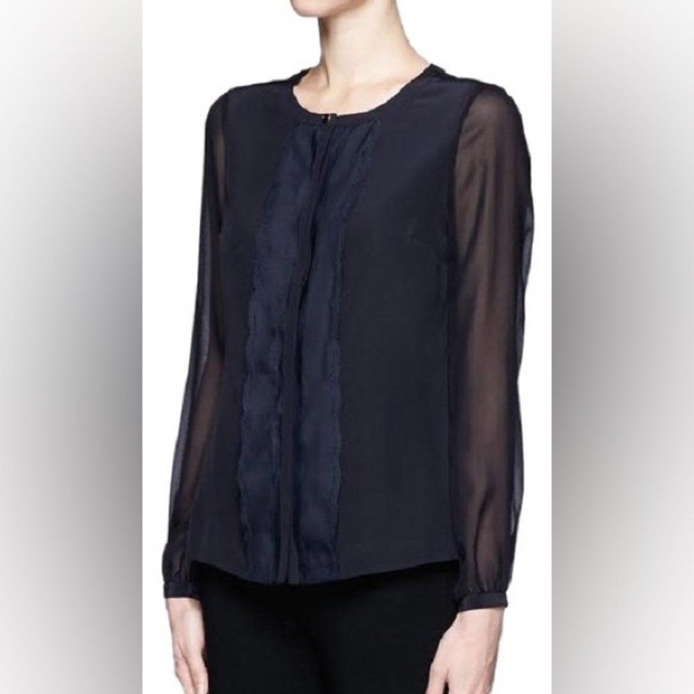 BNWT Tory Burch Heidi Top, Silk Blouse, Size 4